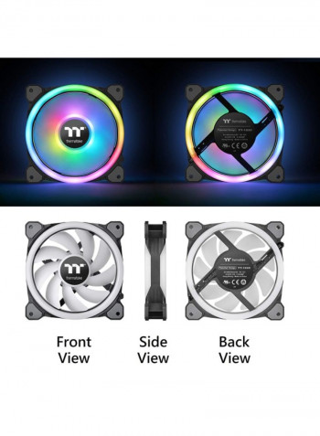 Replacement LED RGB Laptop Fan Multicolour