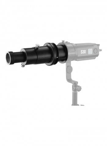 Projection Attachment With Lens For Godox S30 Focusing LED Video Light Black