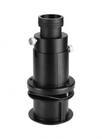 Projection Attachment With Lens For Godox S30 Focusing LED Video Light Black