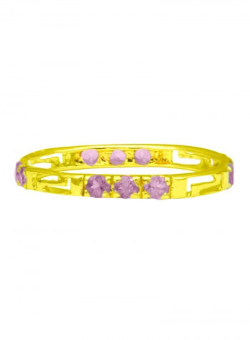 18 Karat Gold Amethysts Ring