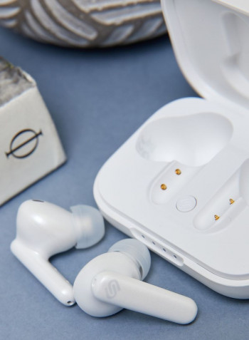 London Noise Cancelling Wireless Earphones White