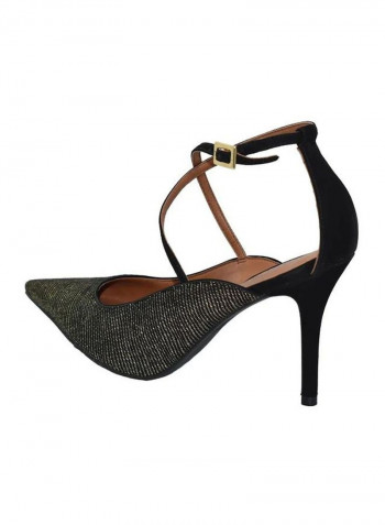 Pointed Toe Pumps Gold/Black