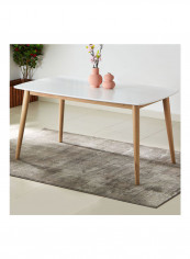 Sweden 6-Seater Dining Table White 76.3 x 150cm