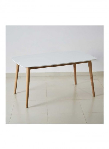 Sweden 6-Seater Dining Table White 76.3 x 150cm
