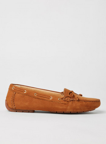 Moccasin Boat Shoes Brown