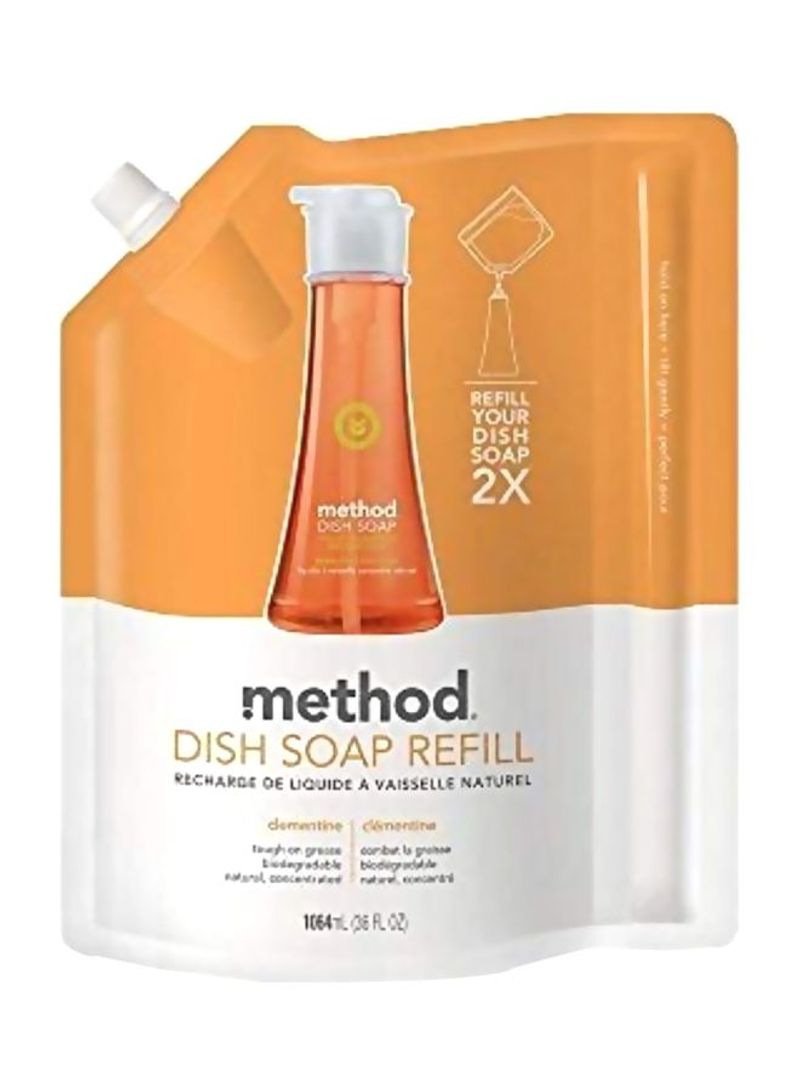 2-Piece Dish Soap Refill Brown/White 36ounce