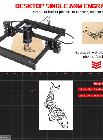 20W Focusing Laser Engraving Head Multicolor 17.50 x 6.00 x 12.00cm