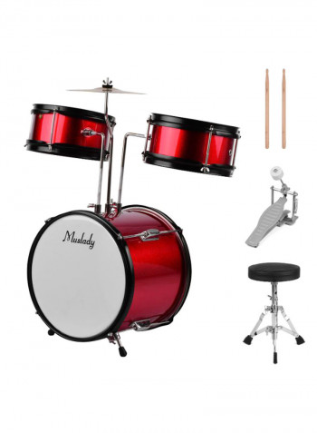 3-Piece Drum Set With Accessories