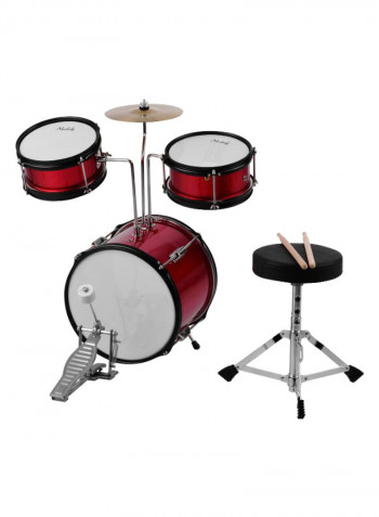 3-Piece Drum Set With Accessories