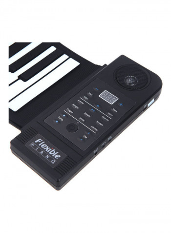 61 Keys Silicon Flexible Roll Up Electronic Piano Keyboard with USB Port and Loud Speaker
