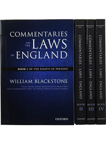 The Oxford Edition Of Blackstone's Paperback English by William Blackstone