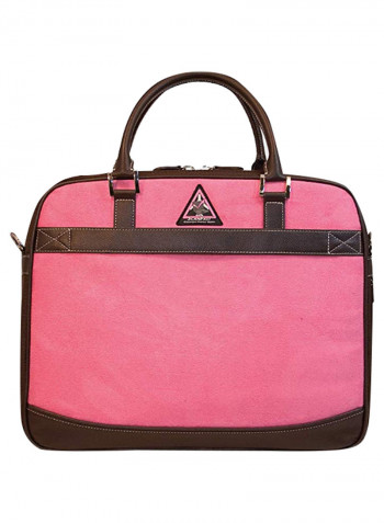 Checkpoint Friendly Notebook Briefcase For 15.6-Inch Brown/Pink