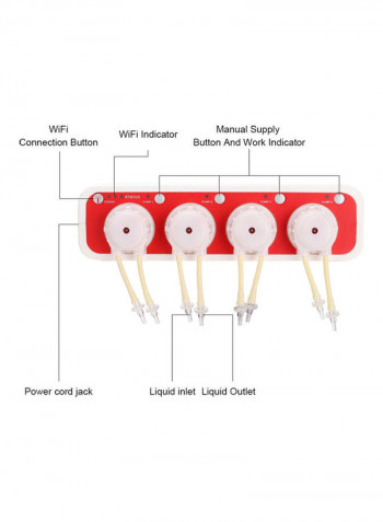 Auto Dosing Titration Pump White/Red