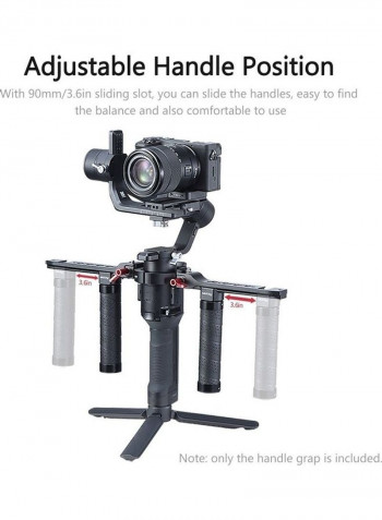 DH13 Professinal Video Camera Dual Handle Grip Black