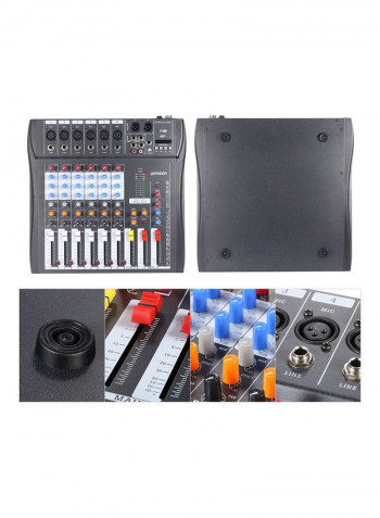 60S-USB 6-Channel Mic Audio Mixer Mixing Console