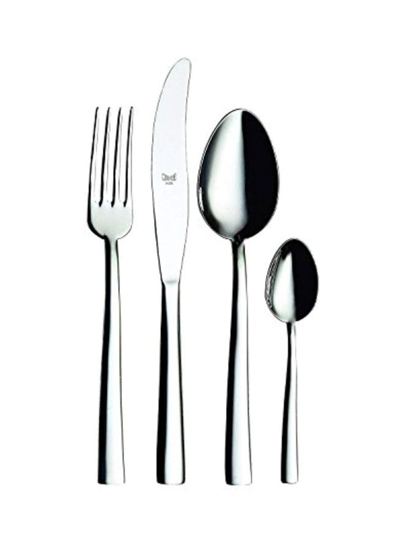 5-Piece Cutlery Set Silver 9.8x1.3x2.9inch