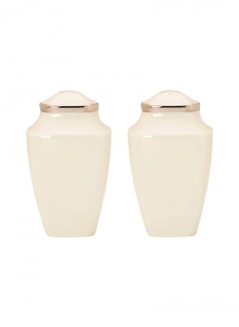 Salt With Pepper Set Ivory 3.75inch