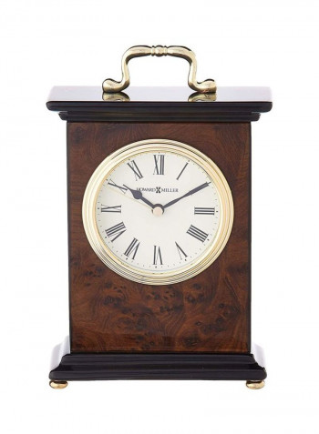 Berkley Table Clock Brown/White/Black 21x13x5centimeter