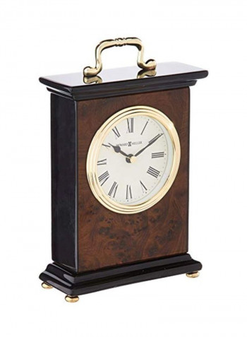 Berkley Table Clock Brown/White/Black 21x13x5centimeter