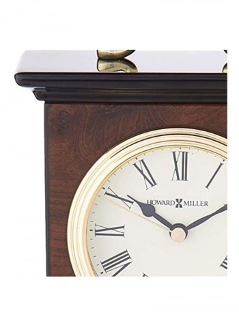 Berkley Table Clock Brown/White/Black 21x13x5centimeter