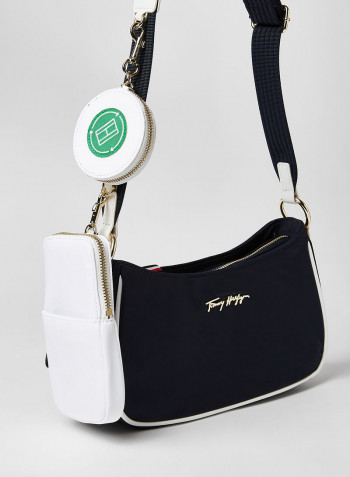 Logo Crossbody Bag Blue