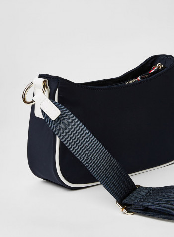 Logo Crossbody Bag Blue