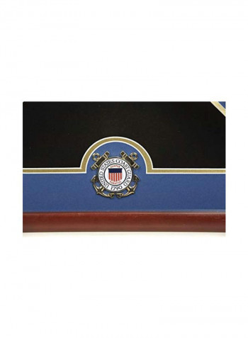 American Burial Flag Display Case Black/Blue/Brown 26x3.5x13inch