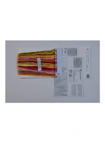 16 Count Counted Cross Stitch Kit Red/Yellow