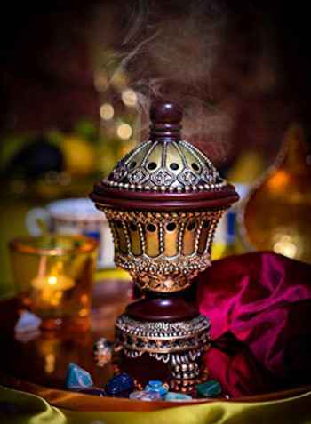 Am Incense Burner Bakhoor Burner Chalice, Bronze