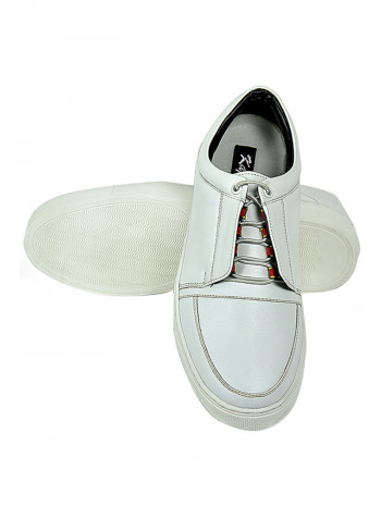 Lace-up Low Top Sneakers White