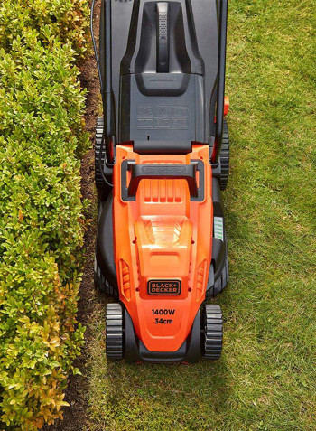 Mower With Ergonomic Handle Orange/Black 1400watts