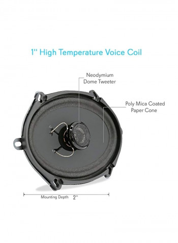 2-Way Plus Series Slim Mount Coaxial Speakers