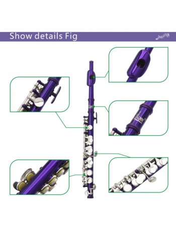Ottavino C Key Cupronickel Half-Size Flute