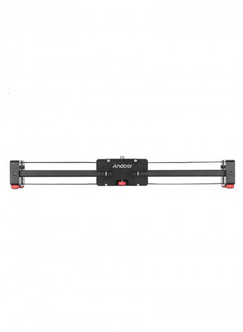 Retractable Track Dolly Slider Video Shooting Stabilizer 50 x 7centimeter Black/Red