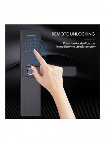 Electronic Door Lock Black