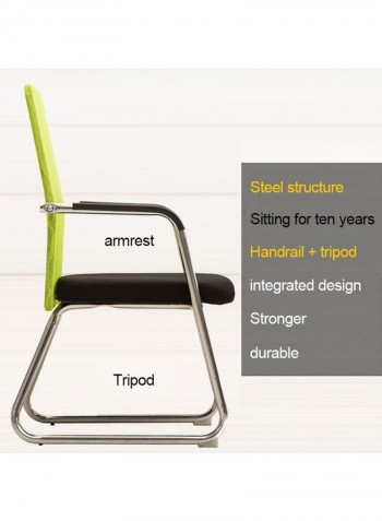 High Rebound Sponge Cushion Chair Green/Black