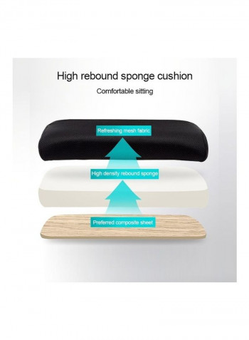 High Rebound Sponge Cushion Chair Green/Black