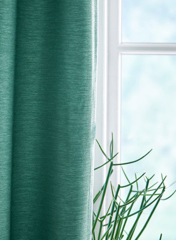 2-Piece Window Curtain Set Green 145x300centimeter