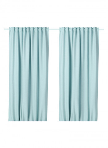 2-Piece Window Curtain Set White 145x300centimeter