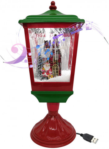 Santa Claus Christmas Musical Snow Hanging Lantern Multicolour