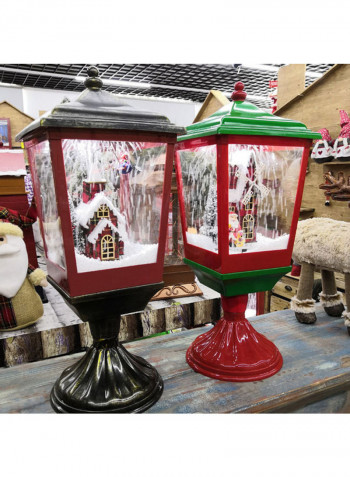 Santa Claus Christmas Musical Snow Hanging Lantern Multicolour