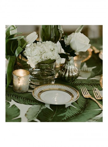 6-Piece Bread And Butter Plate Set White/Gold 6inch