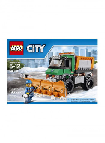 City Snowplow Truck Building Toy 60083