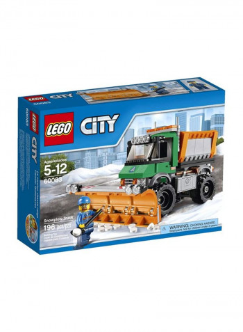 City Snowplow Truck Building Toy 60083