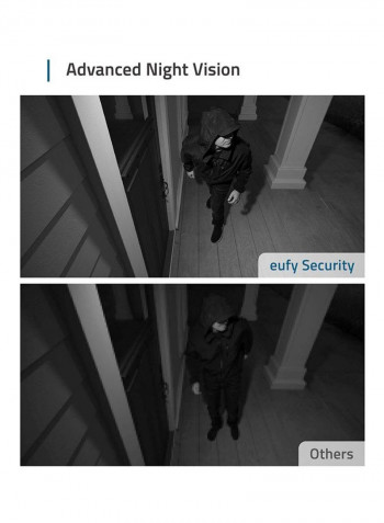 Wireless Home Security Add-On Camera White/Grey