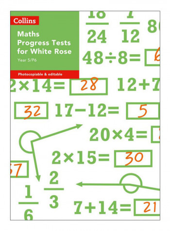 Collins Tests And Assessment - Year 5/P6 Maths Progress Tests For White Rose Paperback