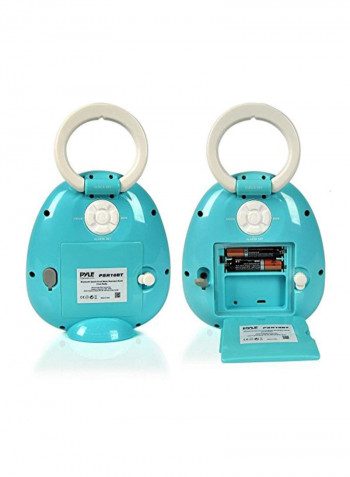 Mini Portable Hanging Bathroom AM System PSR16BT White/Blue