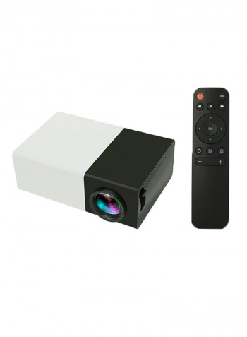 HD LED Mini Portable Projector V3464-EU White/Black
