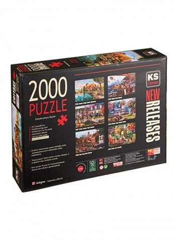 2000-Piece Lakeside Cottage Jigsaw Puzzle Set