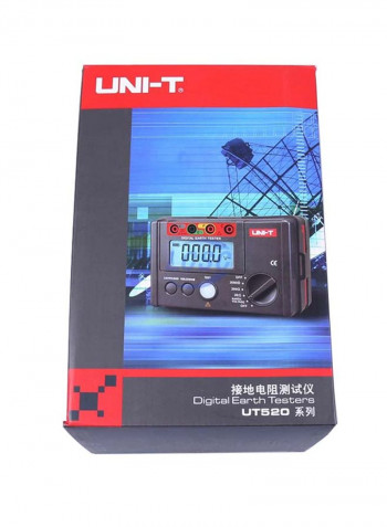 Digital Earth Tester Red/Black 160X100X70.5millimeter
